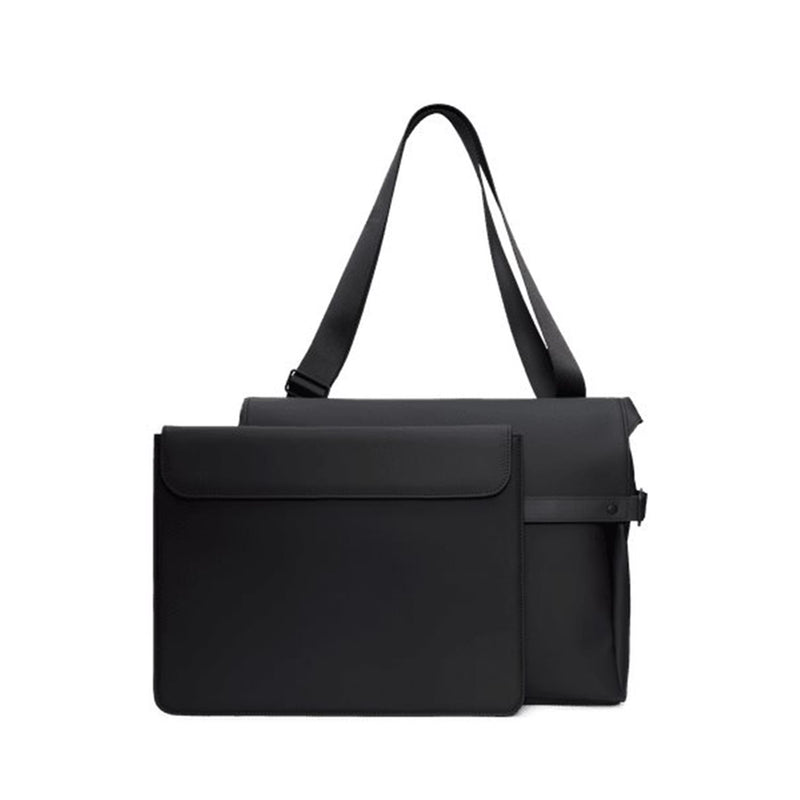 Rains OTG Black Messenger Bag R16400-01-zoom-