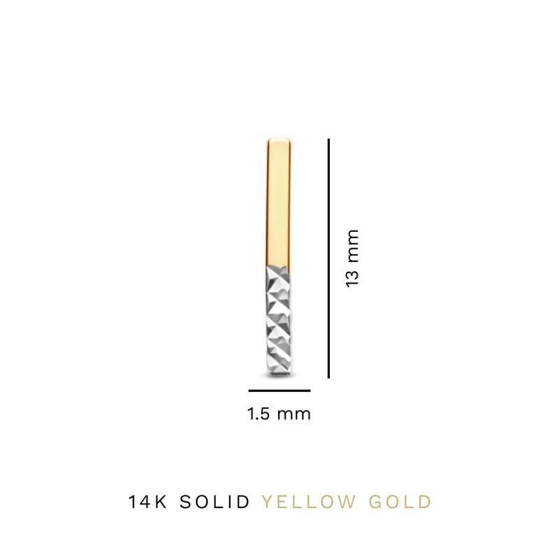 Isabel Bernard Le Marais Alice 14 Carat Golden Ear Studs IB360249-zoom-