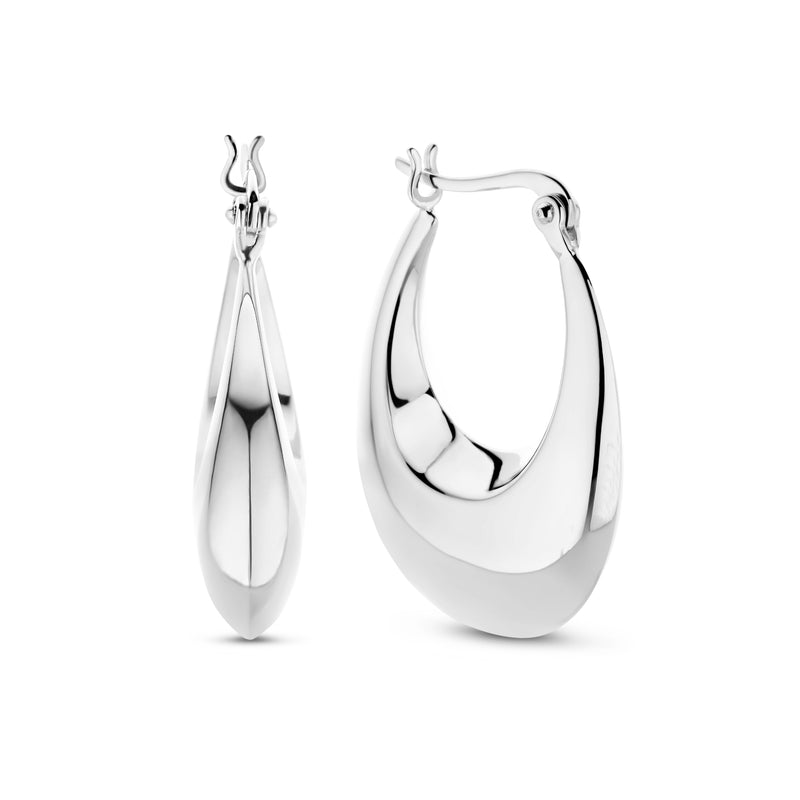 Parte Di Me Bibbiena Poppi Casentino 925 Sterling Silver Hoop Earrings PDM36163-zoom-