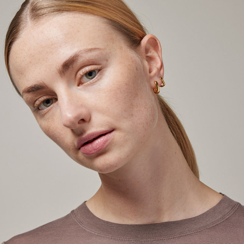 ENAMEL Copenhagen 18 karat gold plated Earrings E359G-zoom-