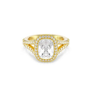 Swarovski Una Angelic Cushion Gold-Tone Ring 5762630