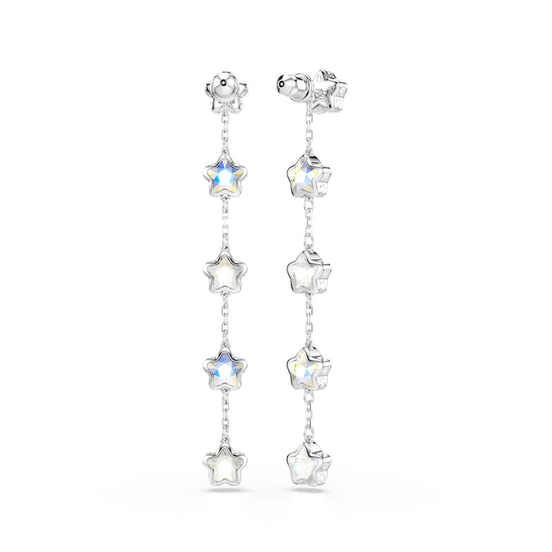 Swarovski Chroma Stars Silver-Tone Earrings 5754184-zoom-