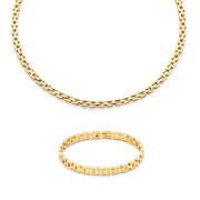 Parte Di Me Sorprendimi 925 Sterling Silver Gold Plated Necklace and Bracelet Giftset PDM90078