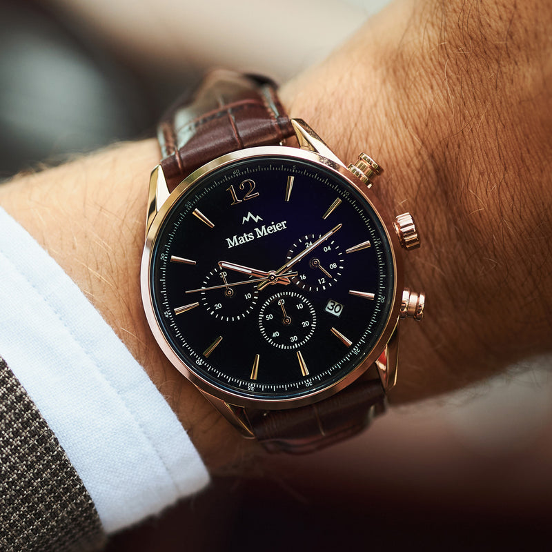 Mats Meier Grand Cornier Chrono Black/Brown Watch MM00101-zoom-