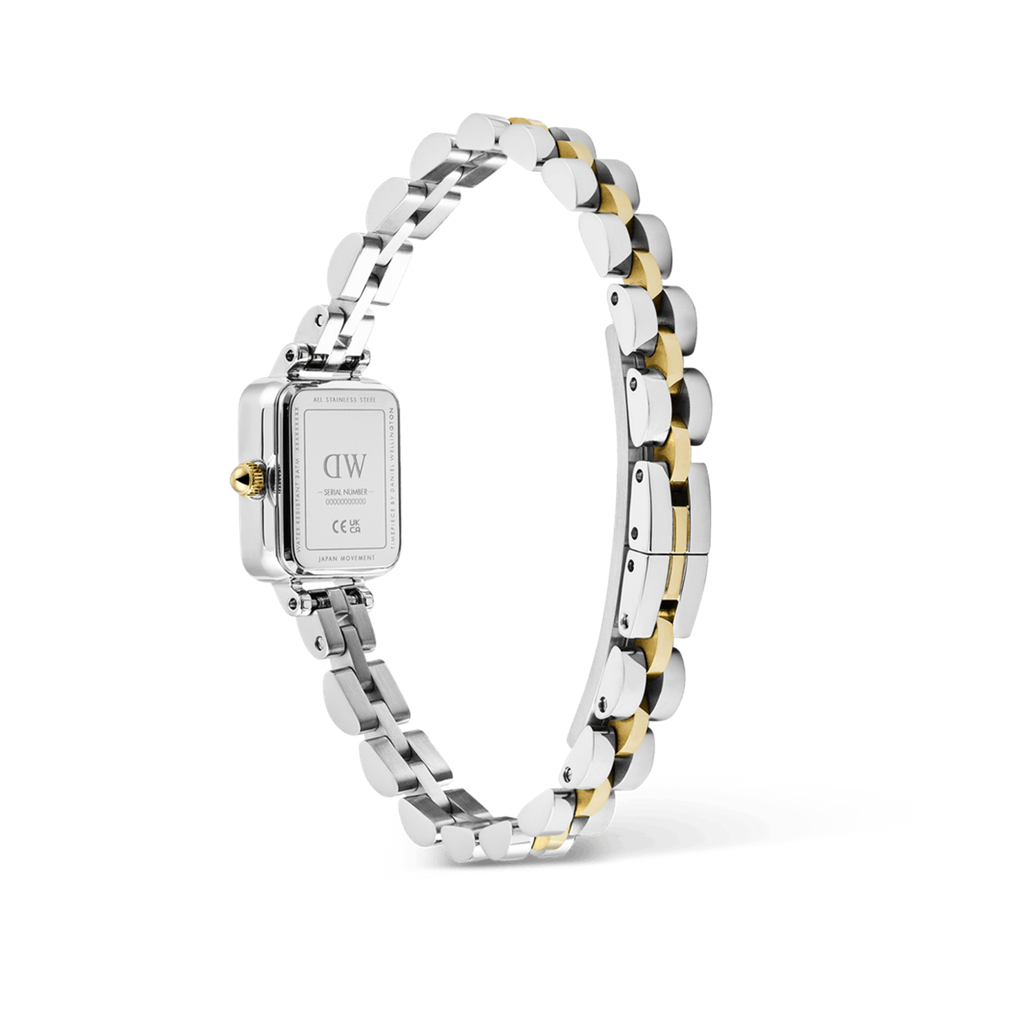Daniel Wellington Quadro Mini Arch 3-Link Bicolor Women's Watch DW00100925