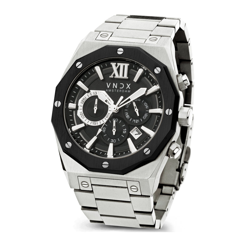 VNDX Wise Man Steel Chronograph Men's Watch MS11885-01-zoom-