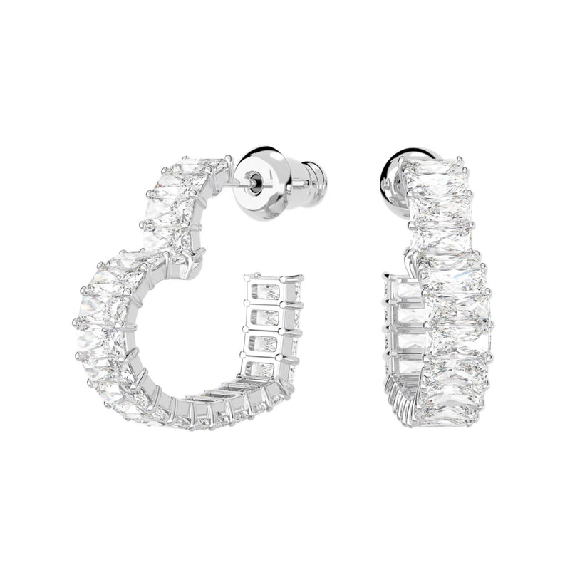 Swarovski Matrix Silver Earrings 5653170-zoom-