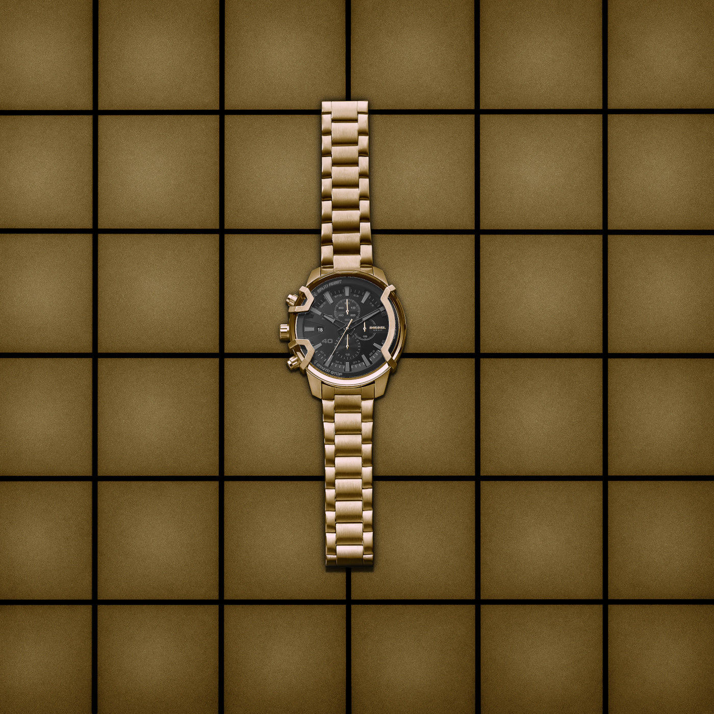 Diesel Griffed Gold Watch DZ4522