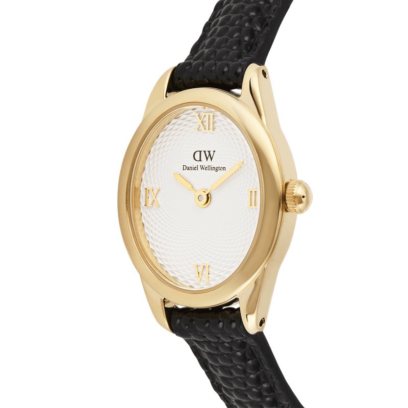 Daniel Wellington Ophelia Mini Black Lizard Gold-coloured Women's Watch DW00100890-zoom-