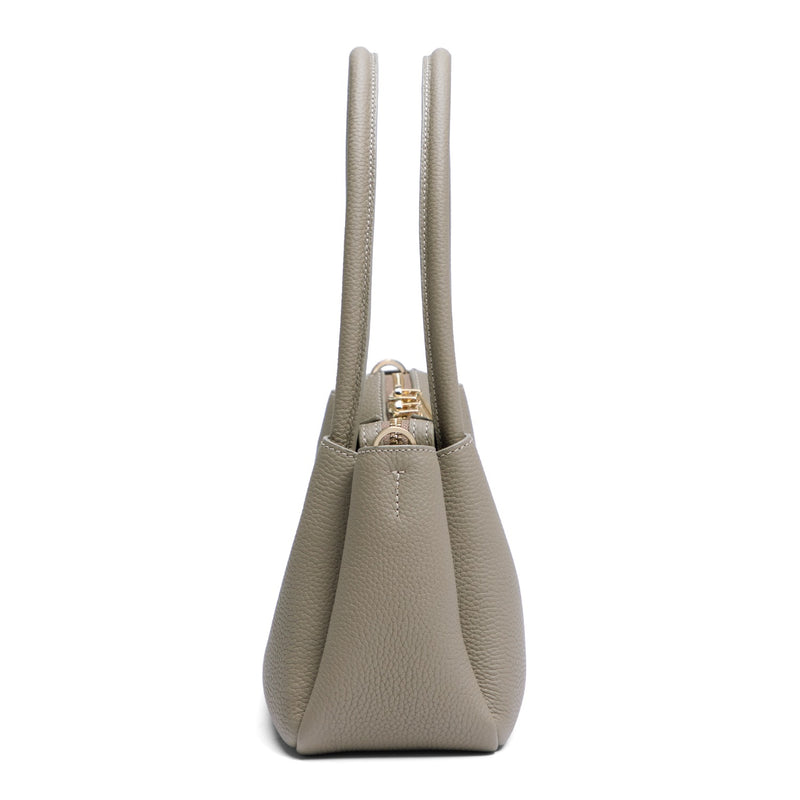 Isabel Bernard Honoré Eve Taupe Calfskin Leather handbag IB21133-078-zoom-