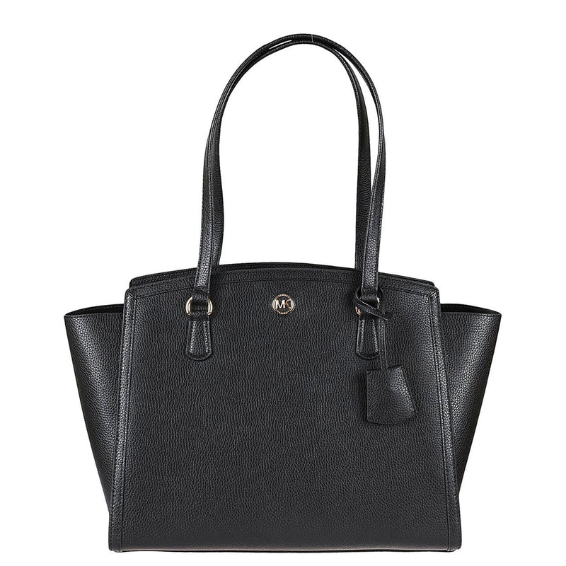 Michael Kors Chantal Black Leather Shopper 30F2G7CT3T-0-zoom-