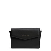 Isabel Bernard Honoré Lina Black Clutch With Detachable Shoulder Chain IB21135-001