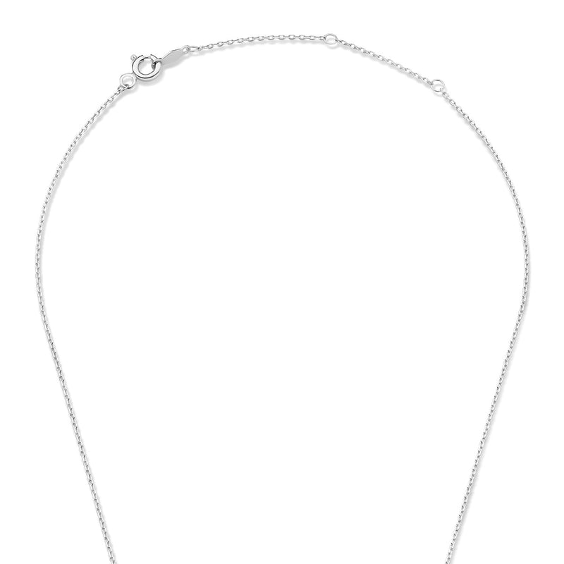 Isabel Bernard Saint Germain Chloé 14 Carat Whitegold Initial Necklace IB340061-A-zoom-
