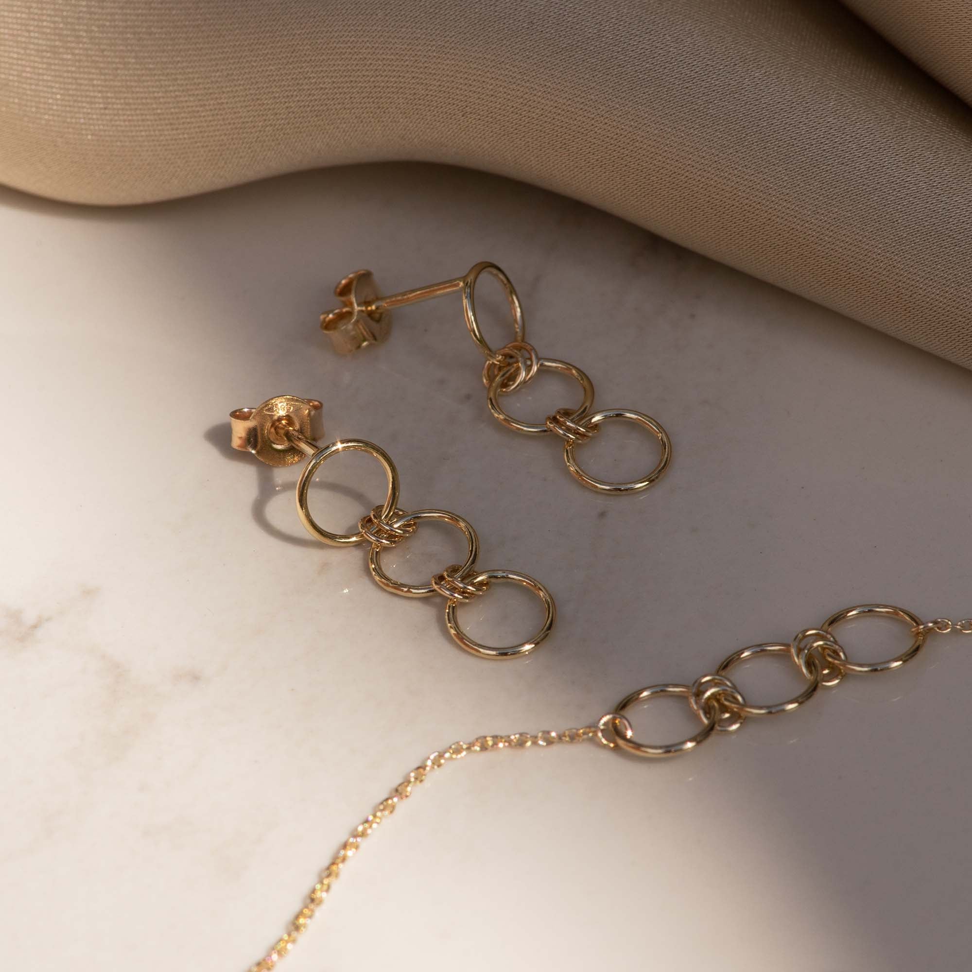 Isabel Bernard 14 Carat Golden Belleville Anna Drop earrings IB360066