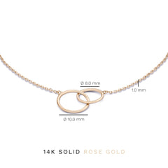Isabel Bernard La Concorde Loulou 14 Carat Rosegolden Bracelet IB320106 (Length: 16.50-18.50 cm)