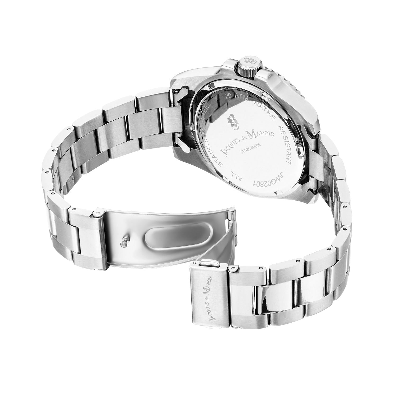 Jacques Du Manoir Pro Scuba 43 Black Men's Watch JWG02801
