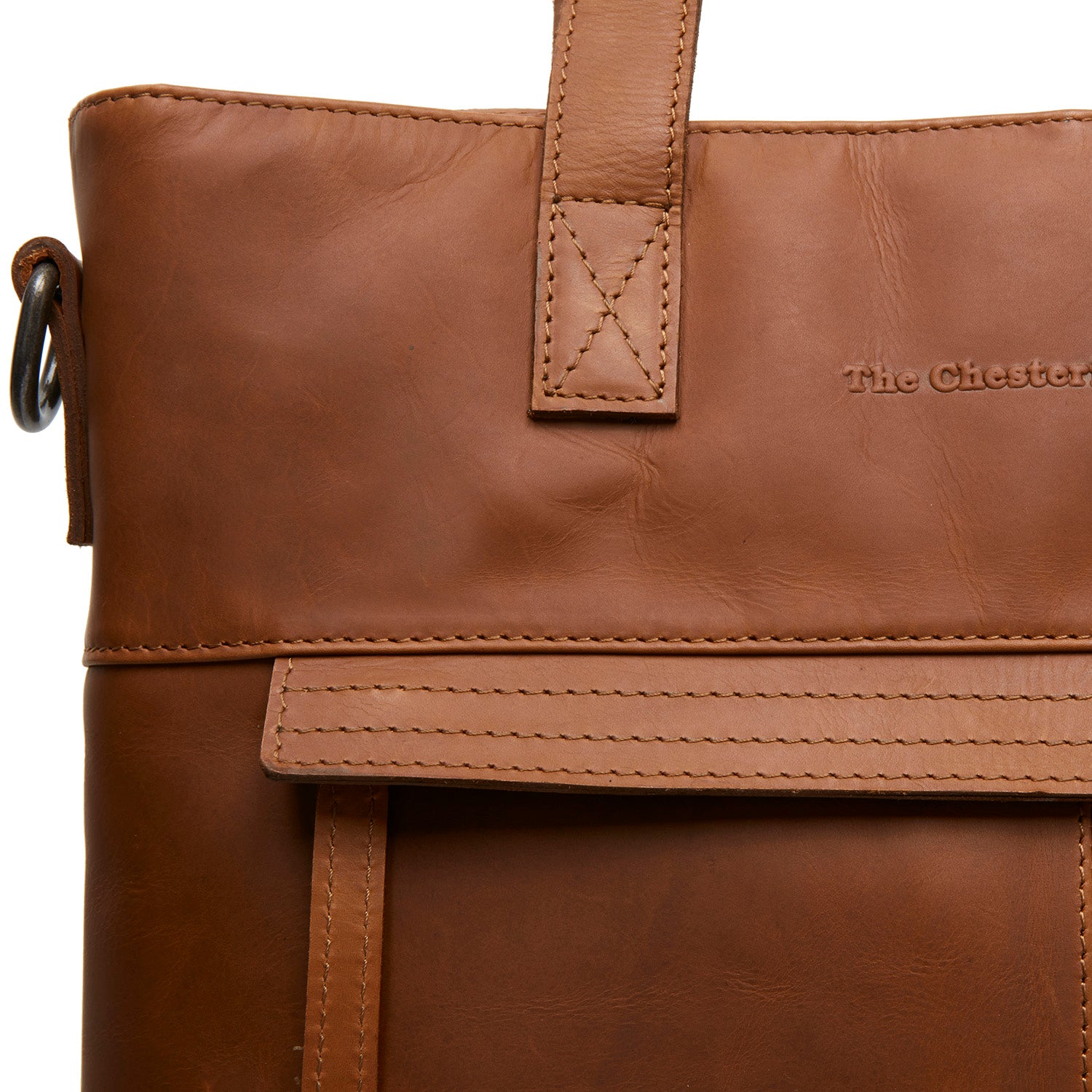 The Chesterfield Brand Wax Pull Up Nunavik Cognac Shopper C38.021431