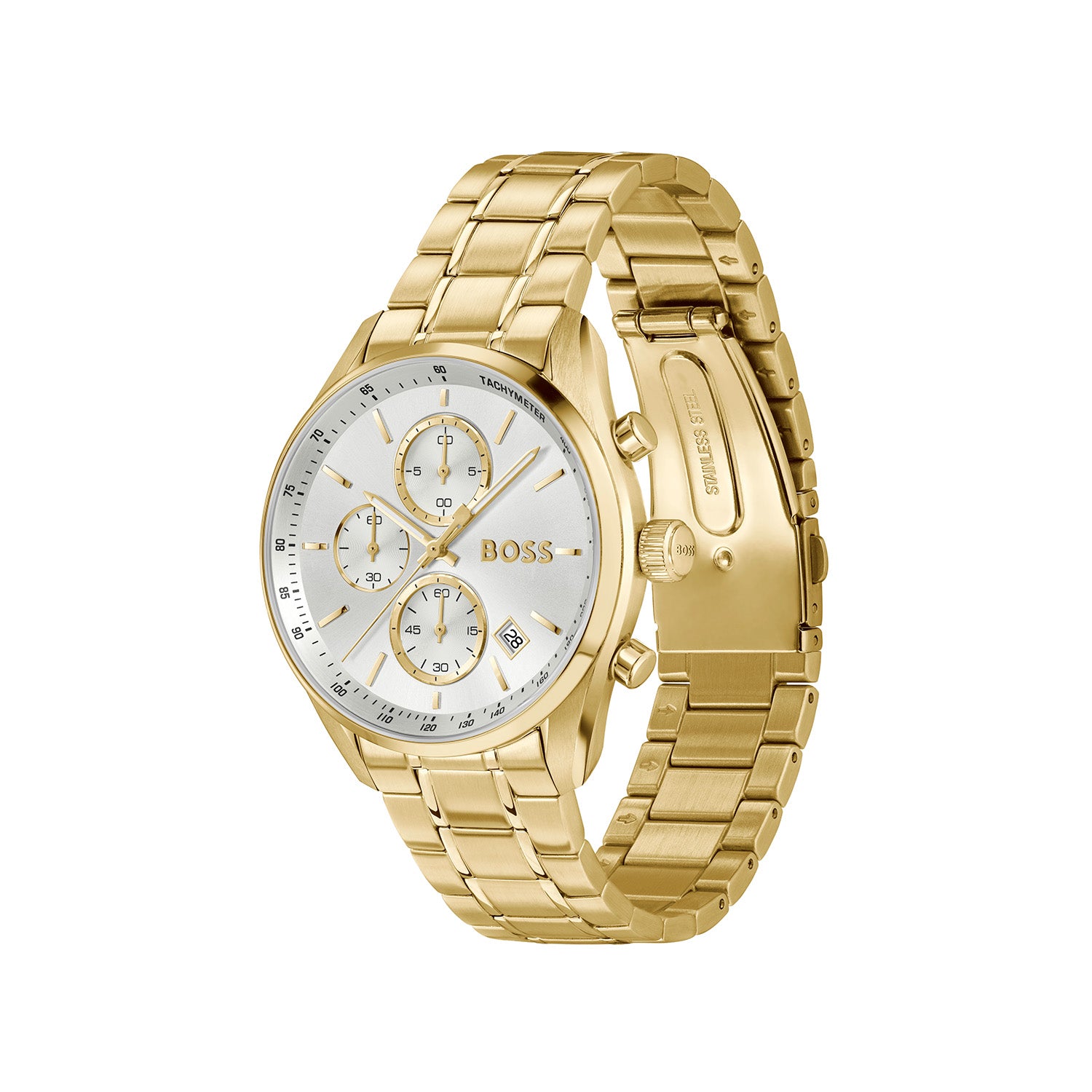 Hugo Boss Grand Prix 40 Gold Men's Watch HB1514261