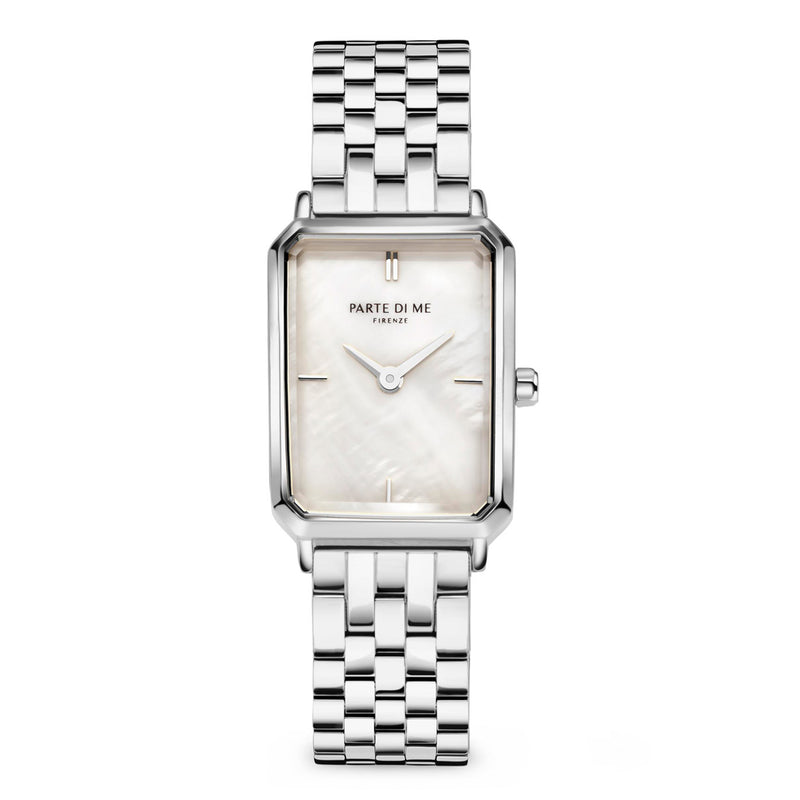 Parte Di Me Orologio Rechthoekig Women'sWatch Silver-coloured and Pearlmoer PDM09006-zoom-