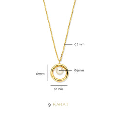 Beloro Jewels Monte Napoleone Perla 9 carat gold Necklace BO340026