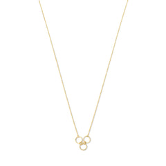 Isabel Bernard 14 Carat Golden Belleville Anna Necklace IB340047 (Length 40.00-45.00 cm)