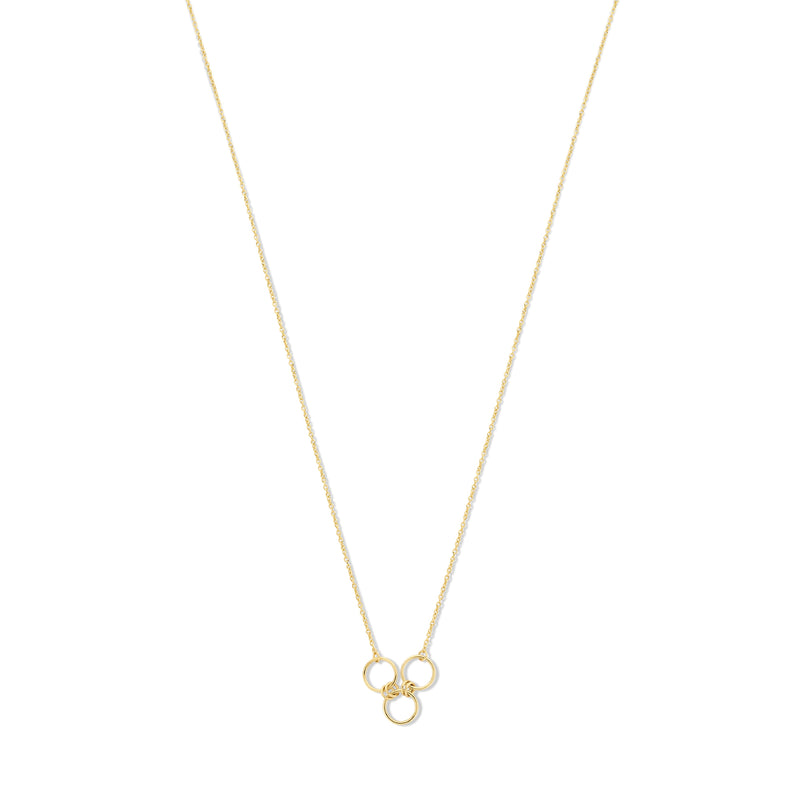 Isabel Bernard 14 Carat Golden Belleville Anna Necklace IB340047 (Length 40.00-45.00 cm)-zoom-