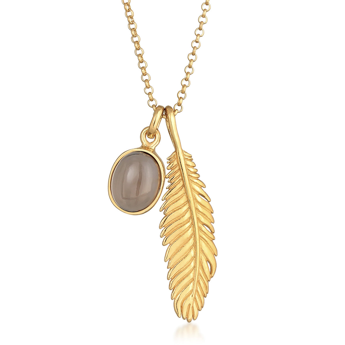 Kuzzoí 925 Sterling Silver Necklace with Quartz 2004-BF-0007881-001