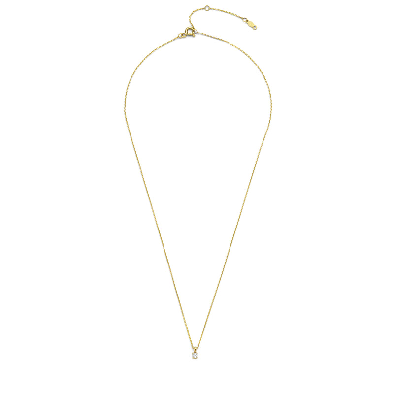 Isabel Bernard De la Paix Celesse 14 Carat Golden Necklace | diamond 0.07 ct | IBD350002-zoom-