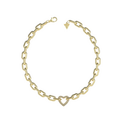 Guess Beloved Gold Necklace JUBN05015JWYGT-U