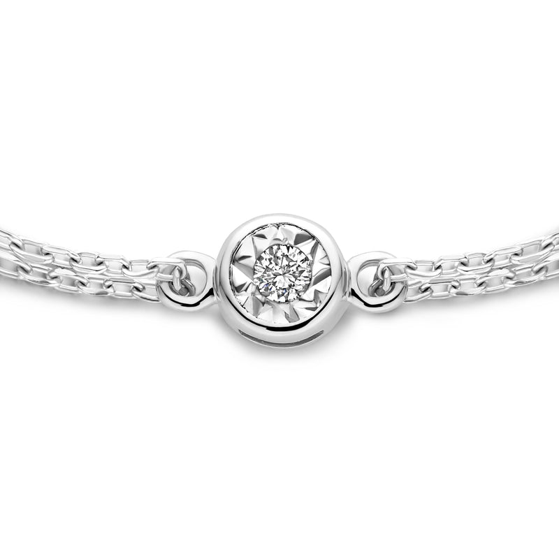 Isabel Bernard De La Paix Inaya 14 Carat Whitegold Bracelet | diamond 0.02 ct | IBD320010-zoom-