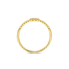 Beloro Jewels Monte Napoleone Mauve 9 karat gold ring with zirconia stones BO330056-60