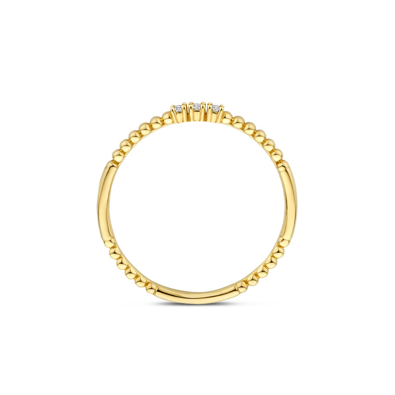 Beloro Jewels Monte Napoleone Mauve 9 karat gold ring with zirconia stones BO330056-60-zoom-