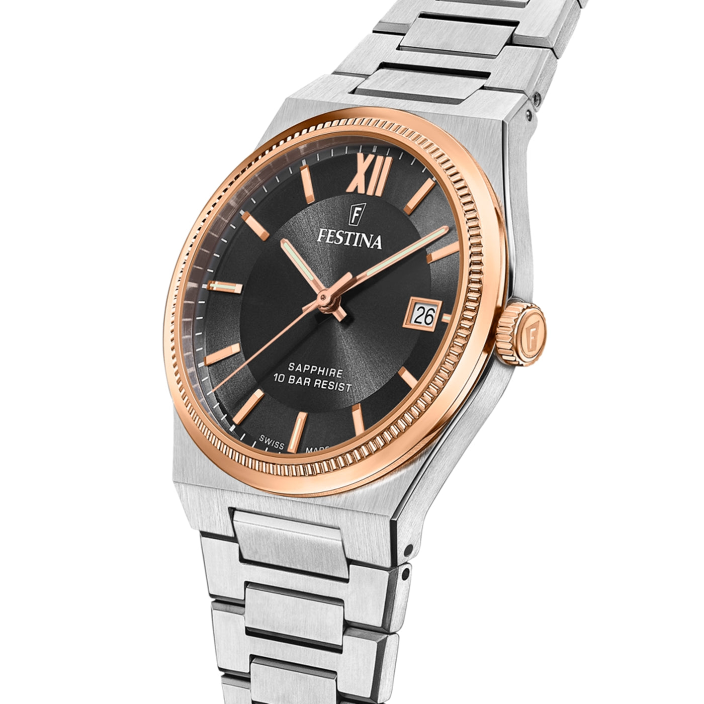 Festina My Swiss Time Silver Watch F20036/3