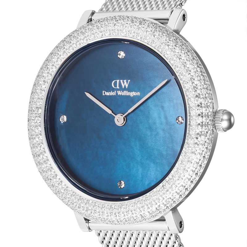 Daniel Wellington Crystalline Bezel Arctic Blu Mop Women's Watch DW00100825-zoom-