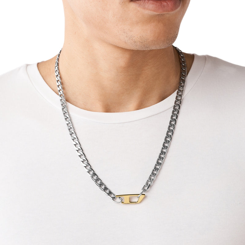 Diesel Silver Necklace DX1343040-zoom-