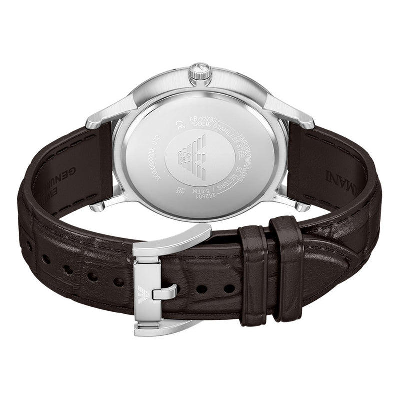 Emporio Armani Round Silver Dial Watch AR11783-zoom-