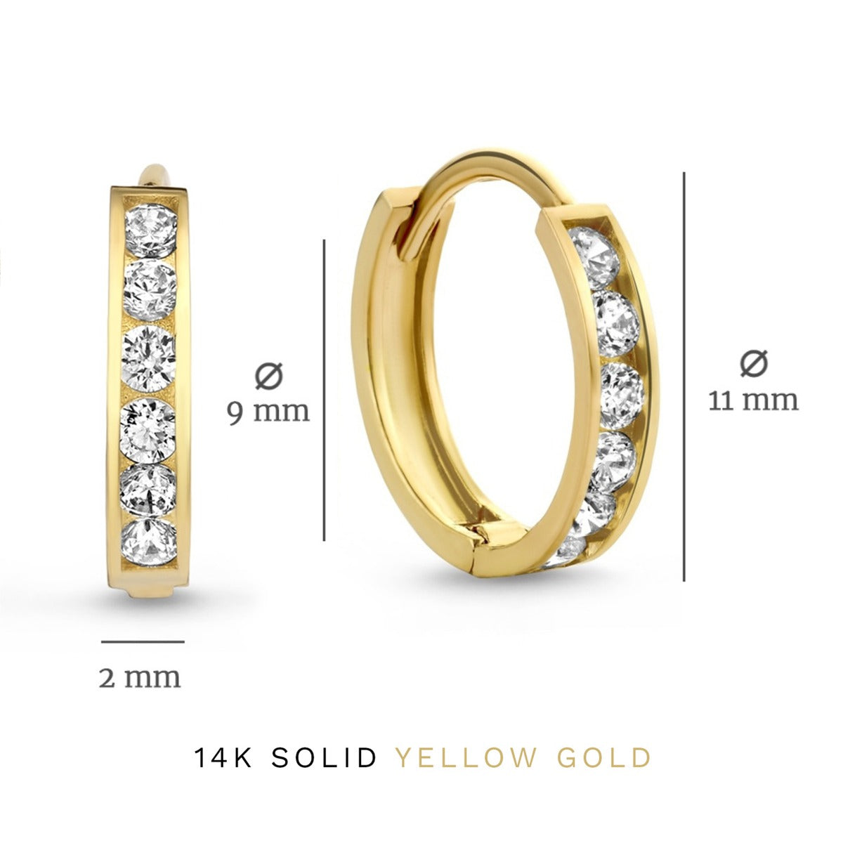 Isabel Bernard Cadeau d'Isabel 14 Carat Golden Earparty giftset IB90054