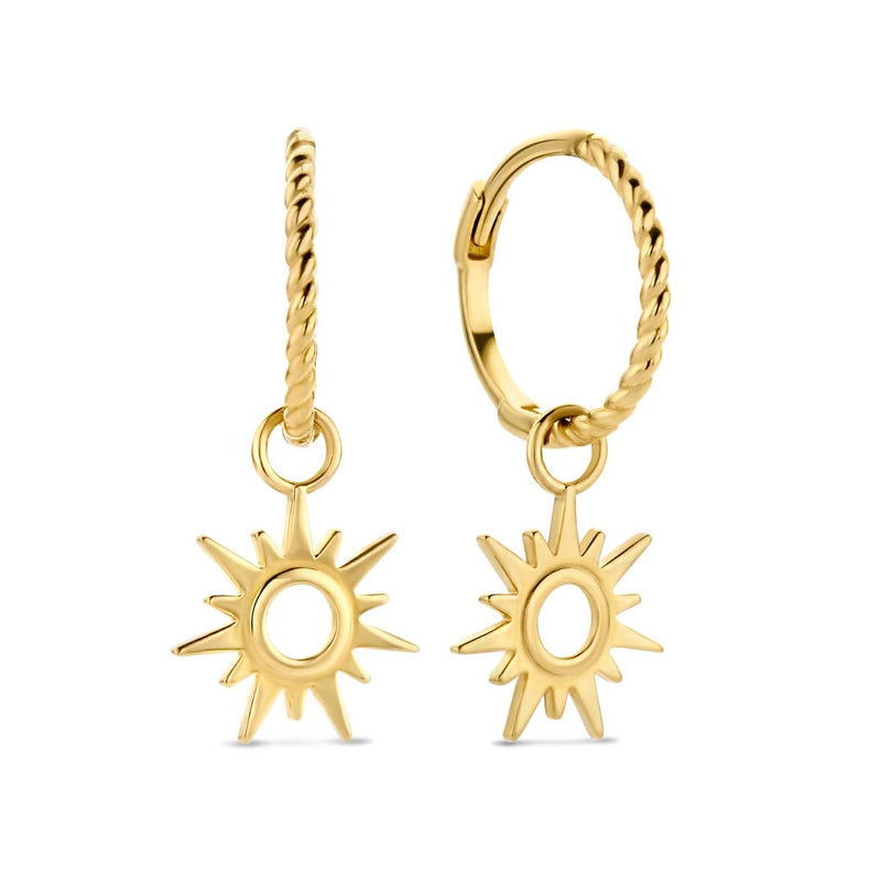 Jackie Gold 14 karat gold Hoop Earrings JKE21.103-zoom-