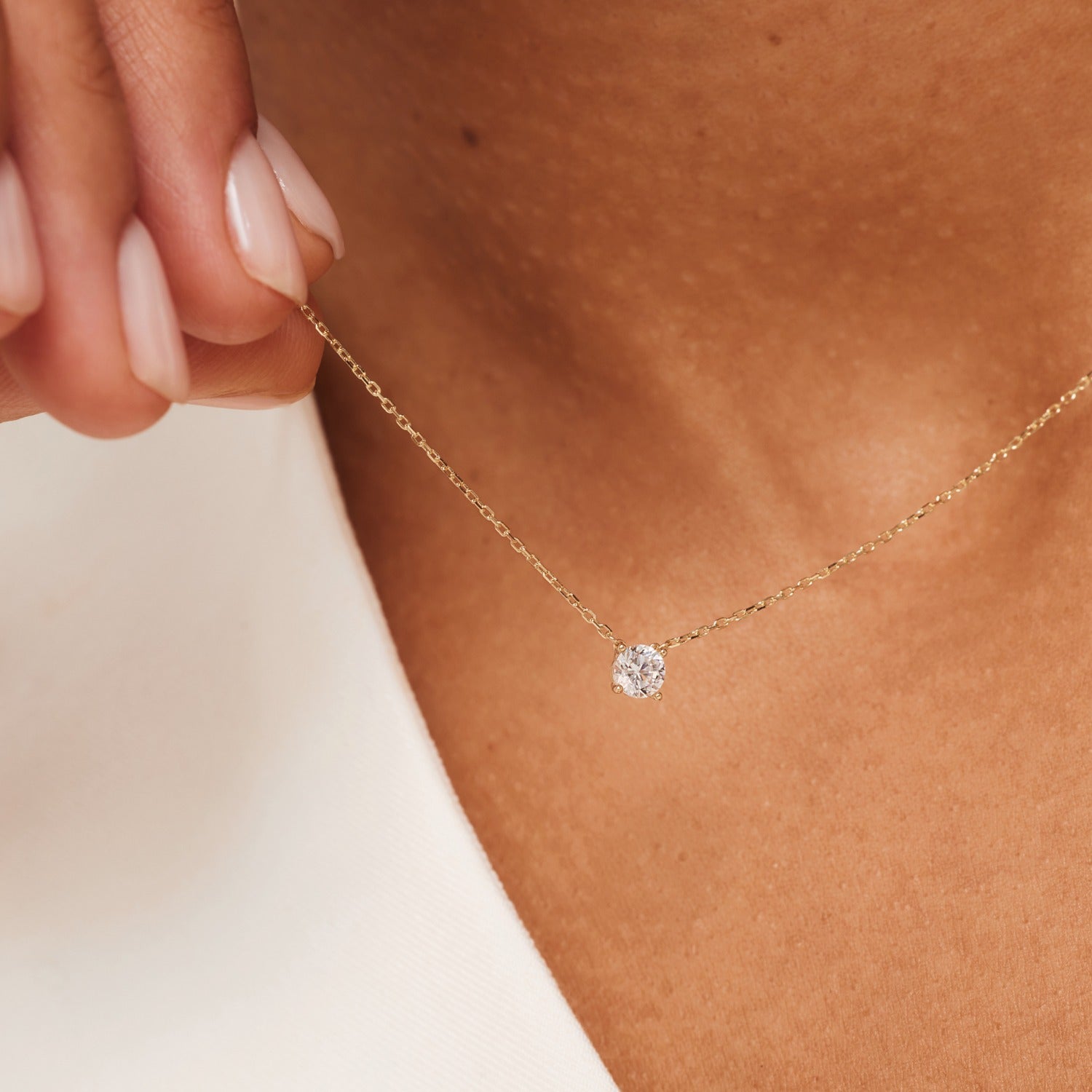 Isabel Bernard Cadeau d'Isabel 14 Carat Golden Necklace and Bracelet giftset IB90029