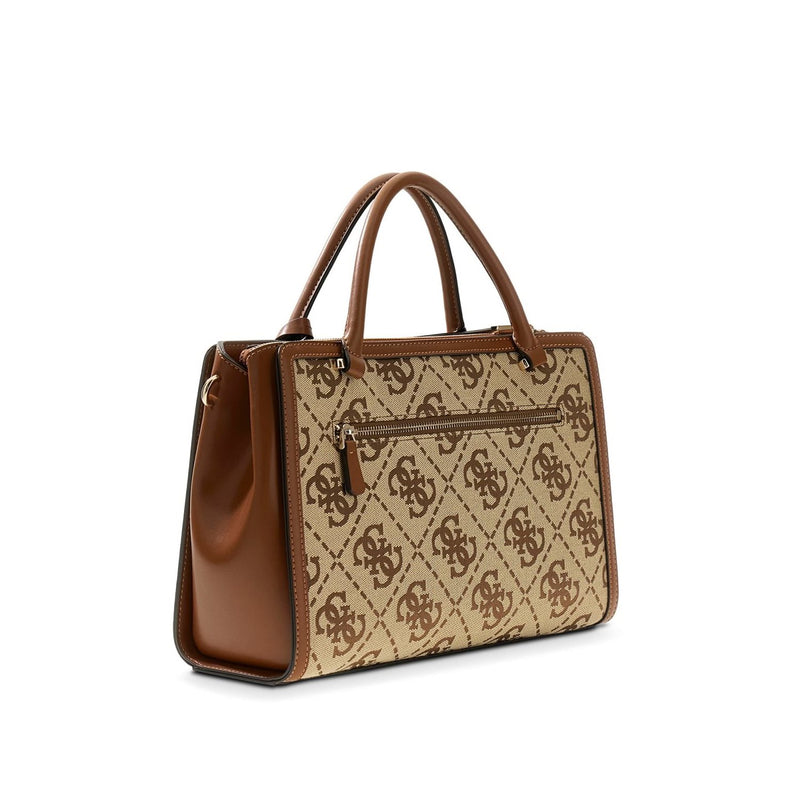 Guess Audrey Latte Logo Girlfriend Handbag HWJG97-55070-LTL-zoom-