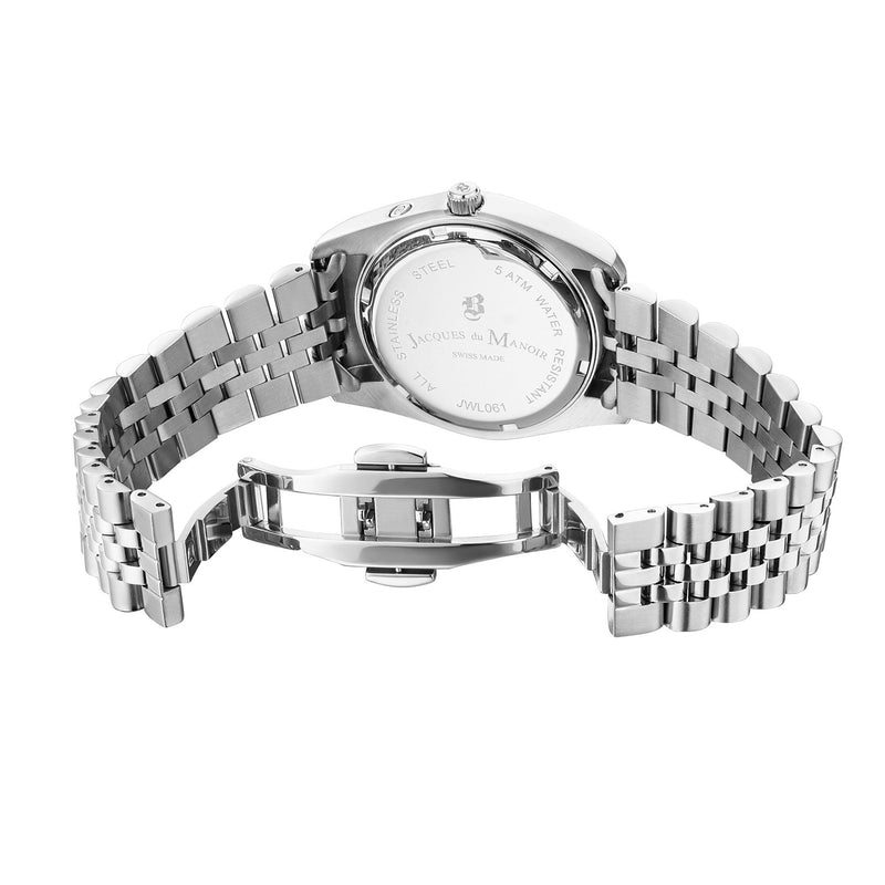 Jacques du Manoir Inspiration Multifunction Silver-Coloured Stainless Steel Unisex Watch JWN06101-zoom-