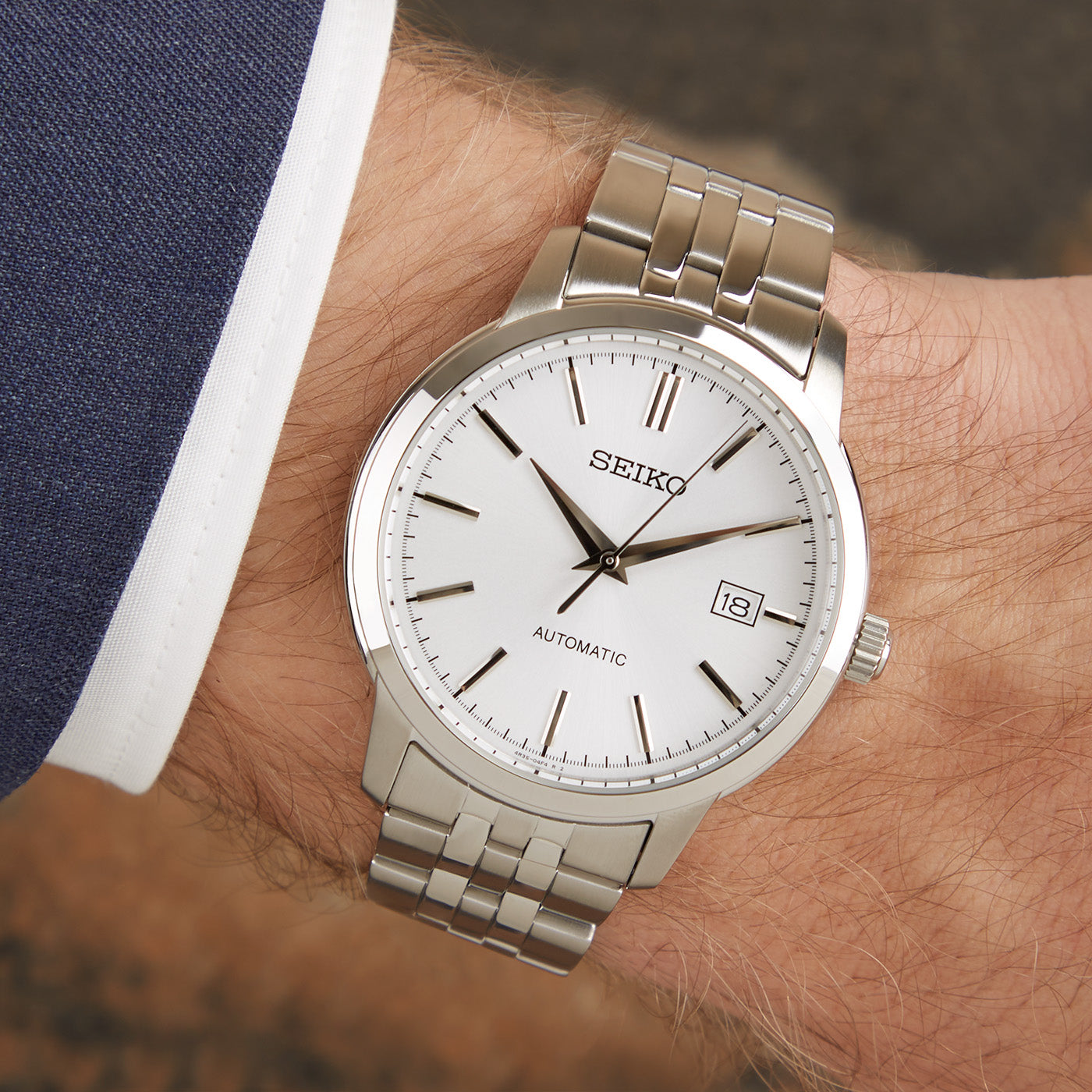Seiko Silver Watch SRPH85K1