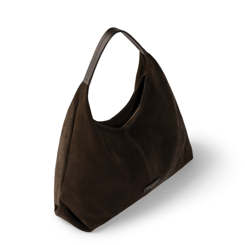 Isabel Bernard Honoré Grace dark brown suede shoulder bag IB25093-131-zoom-