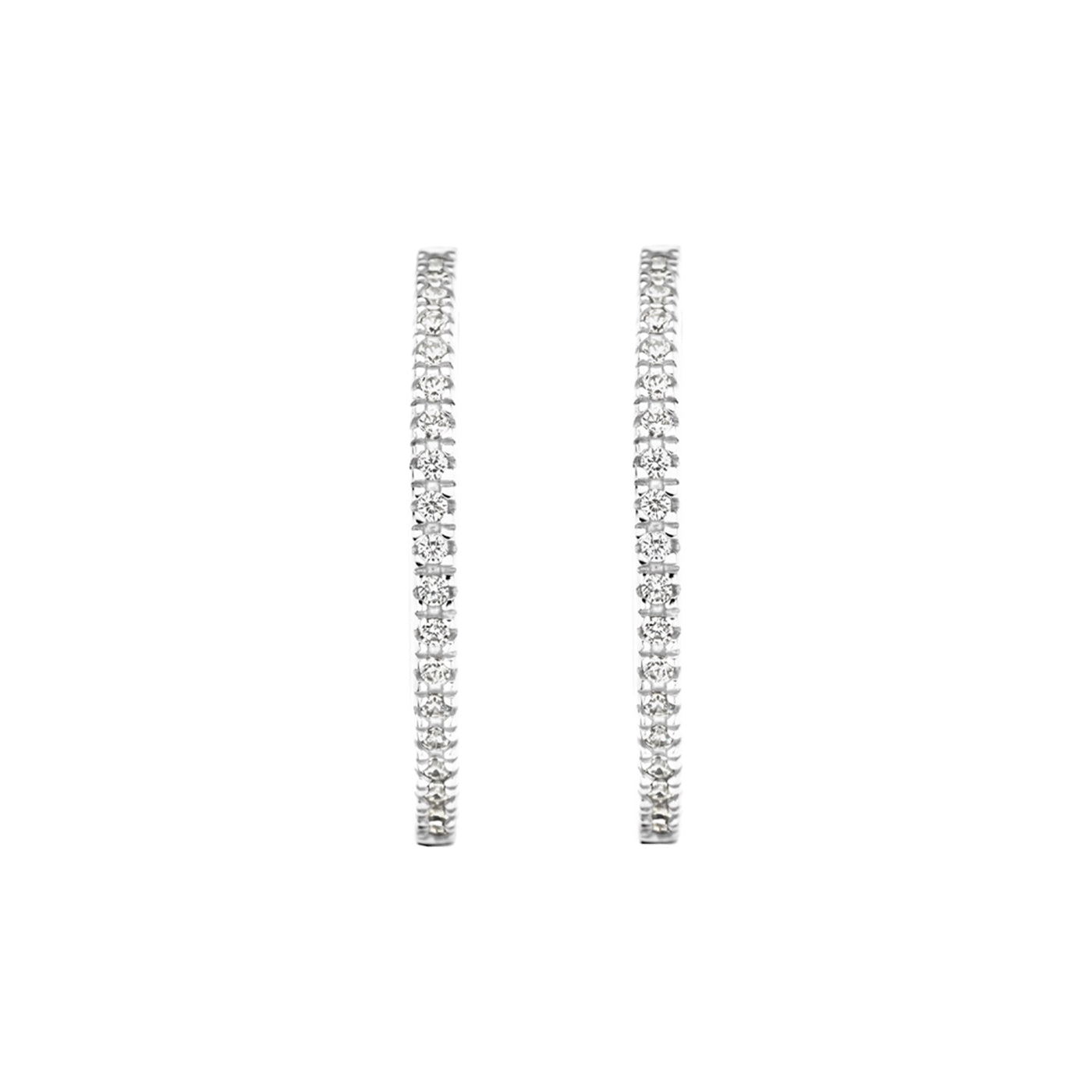 Blush 14 karat white gold Earrings 7306WZI