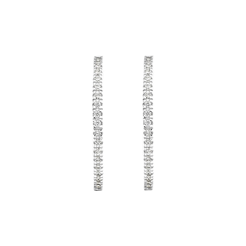 Blush 14 karat white gold Earrings 7306WZI-zoom-