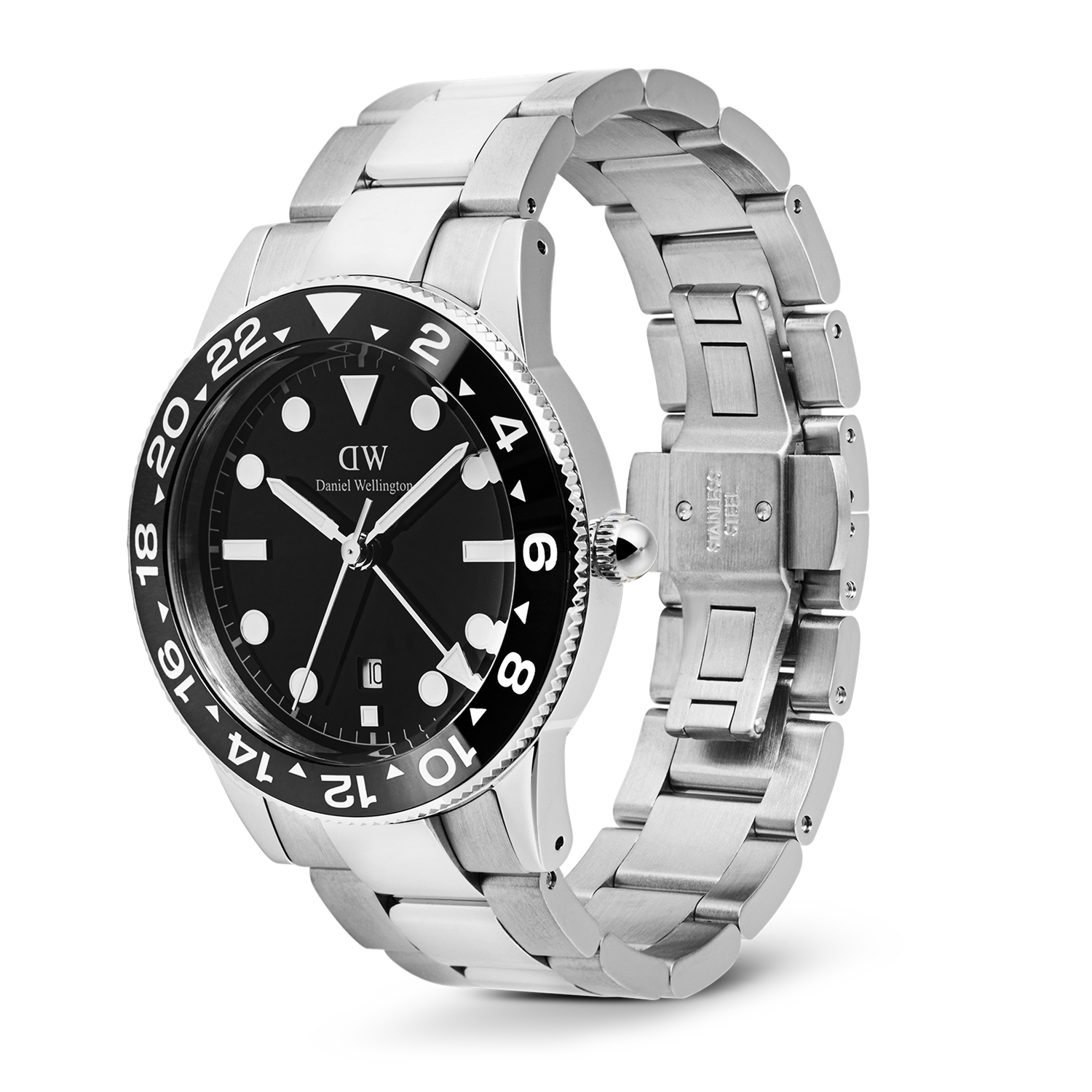 Daniel Wellington Iconic Link Black Ceramic Bezel Men's Watch DW00100919