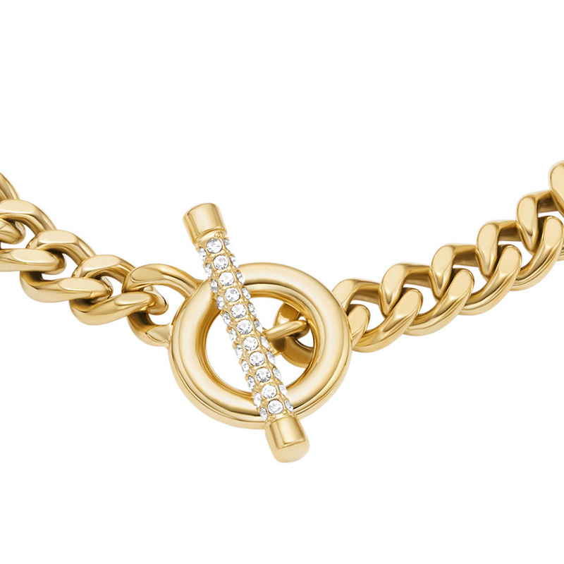 Fossil Carlie T-Bar Stainless Steel Women's Bracelet JF04957710-zoom-