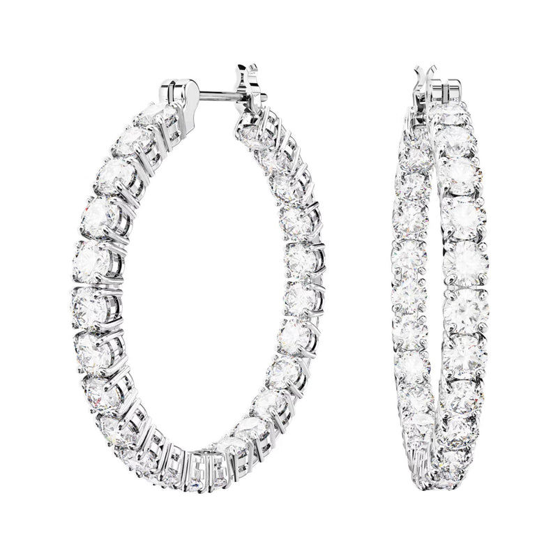 Swarovski Matrix Silver Earrings 5647715-zoom-