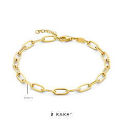 Beloro Jewels Della Spiga Elisa 9 Karat Gold Bracelet BO320040