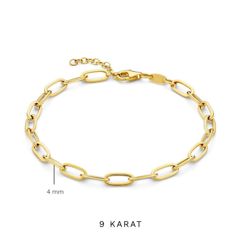 Beloro Jewels Della Spiga Elisa 9 Karat Gold Bracelet BO320040-zoom-